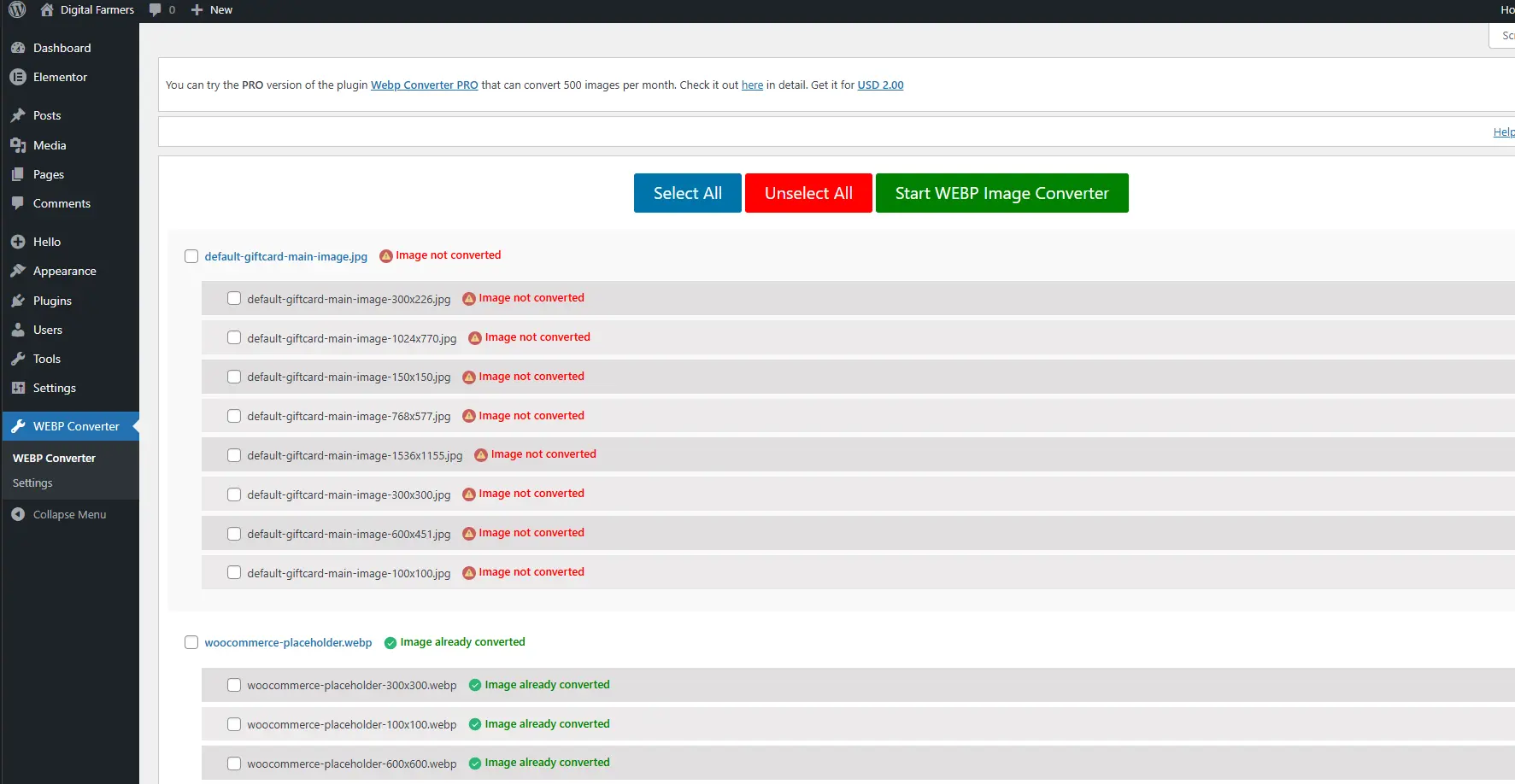 AutoWebP Converter WordPress Plugin